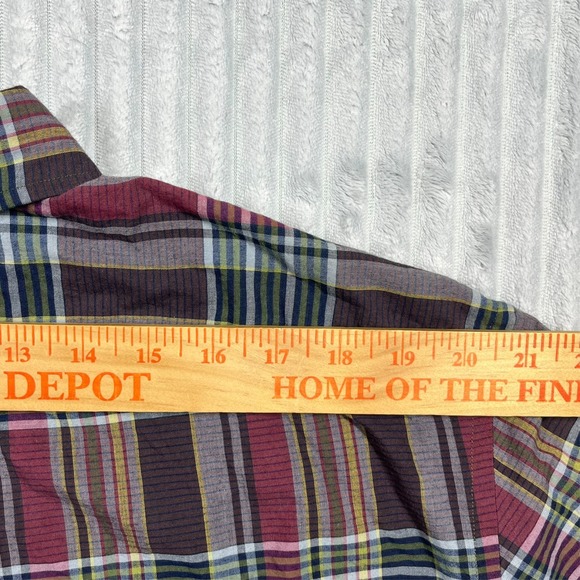 Ralph Lauren Classic Fit Button Down Short Sleeve Shirt Men's XL Plaid Preppy - Picture 9 of 11